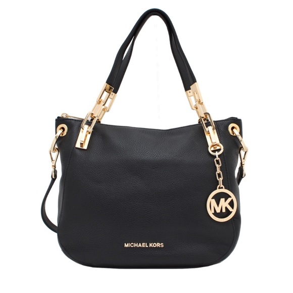 Michael Kors Handbags - Michael Kors Black Brooke Medium Shoulder Bag